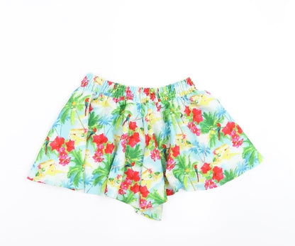 Floozie Womens Multicoloured Floral  Hot Pants Shorts Size 8