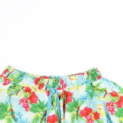 Floozie Womens Multicoloured Floral  Hot Pants Shorts Size 8