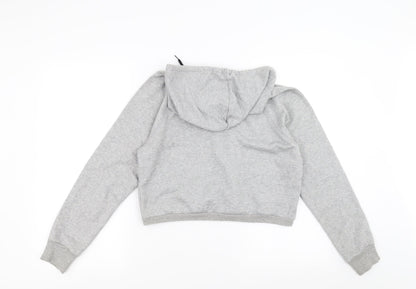 Preworn Womens Grey   Pullover Hoodie Size M  - cropped dog lover