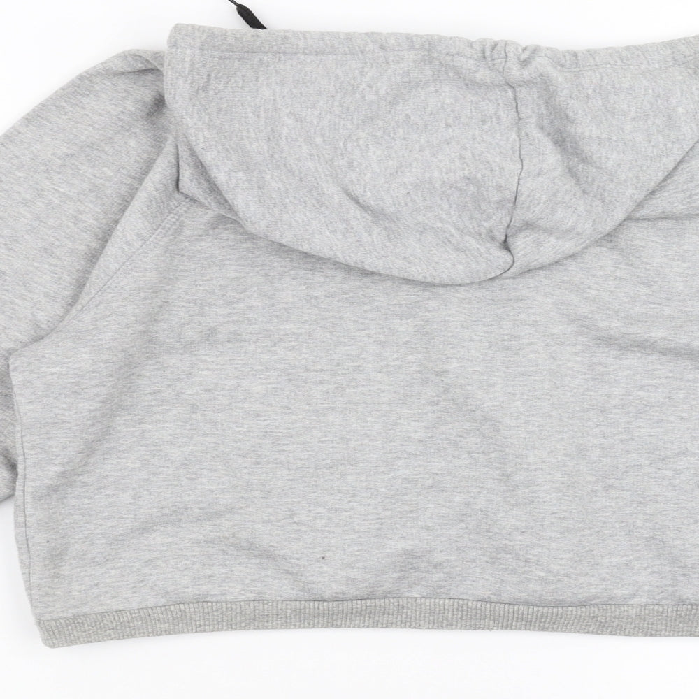 Preworn Womens Grey   Pullover Hoodie Size M  - cropped dog lover