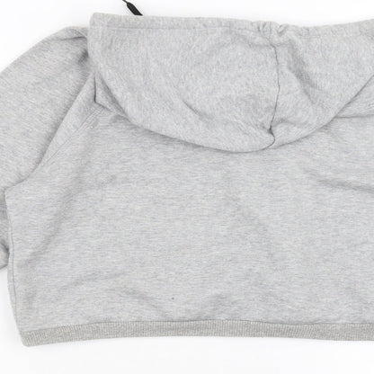 Preworn Womens Grey   Pullover Hoodie Size M  - cropped dog lover