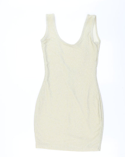 In the Style Womens Gold   Mini  Size 8  - glittery