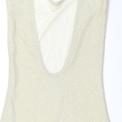In the Style Womens Gold   Mini  Size 8  - glittery