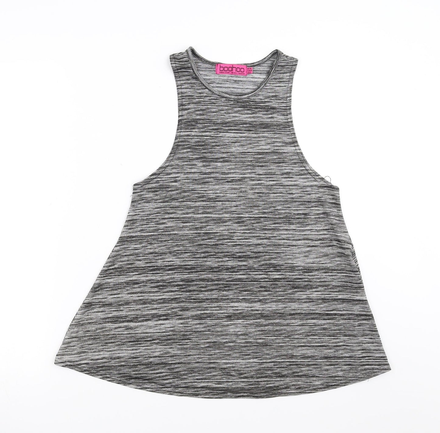 Boohoo Womens Grey   Basic Tank Size 10