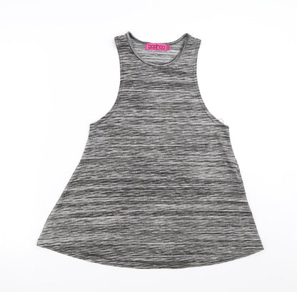 Boohoo Womens Grey   Basic Tank Size 10