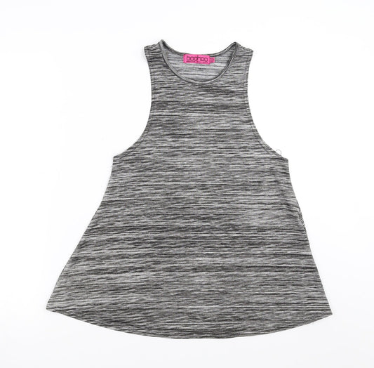 Boohoo Womens Grey   Basic Tank Size 10
