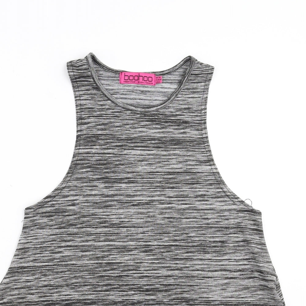 Boohoo Womens Grey   Basic Tank Size 10