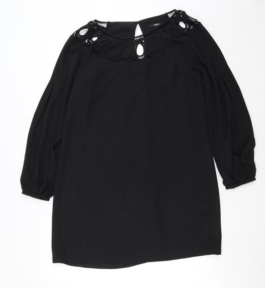 Oasis Womens Black   Shift  Size 14