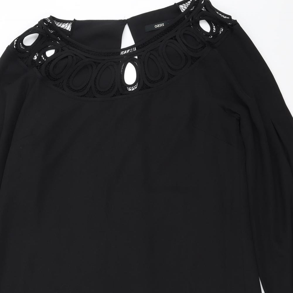 Oasis Womens Black   Shift  Size 14
