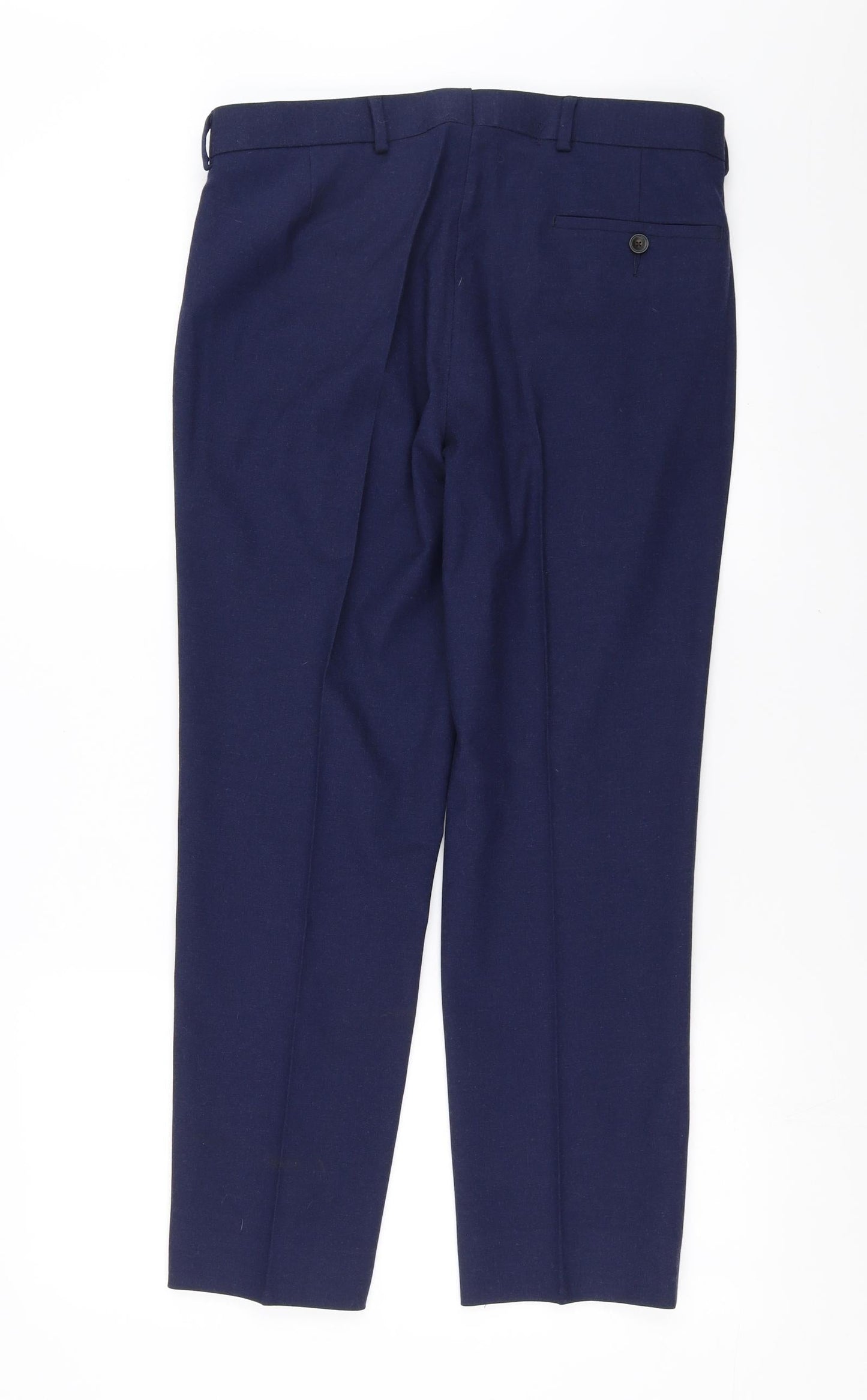 Marks and Spencer Mens Blue   Trousers  Size 30 in L26 in