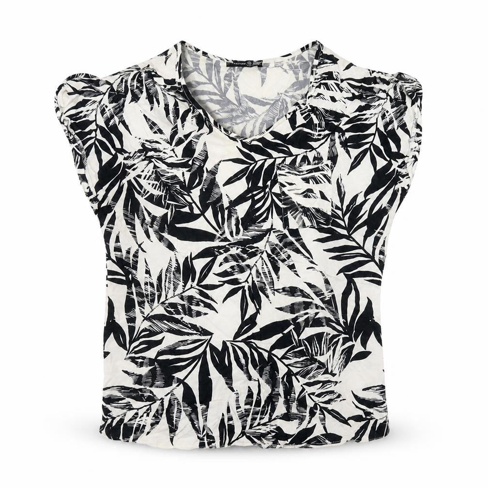 Womens UK Size 10 Primark Ivory Basic Blouse