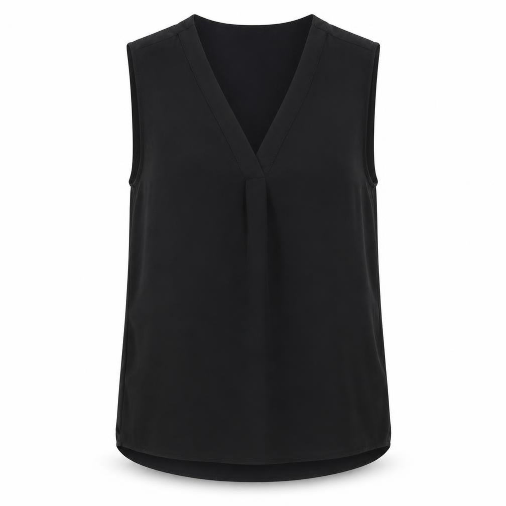 Womens UK Size S Zara Black Basic Blouse
