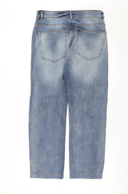 Easy Mens Blue  Denim Straight Jeans Size 30 in L27 in