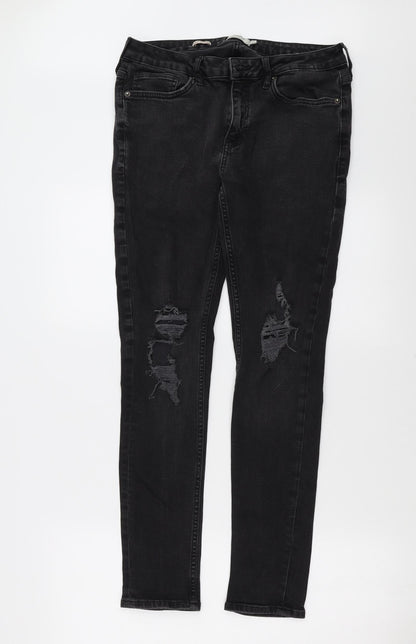 Womens UK Size 32 in Topman Extra-Slim Fit Skinny Grey Jeans