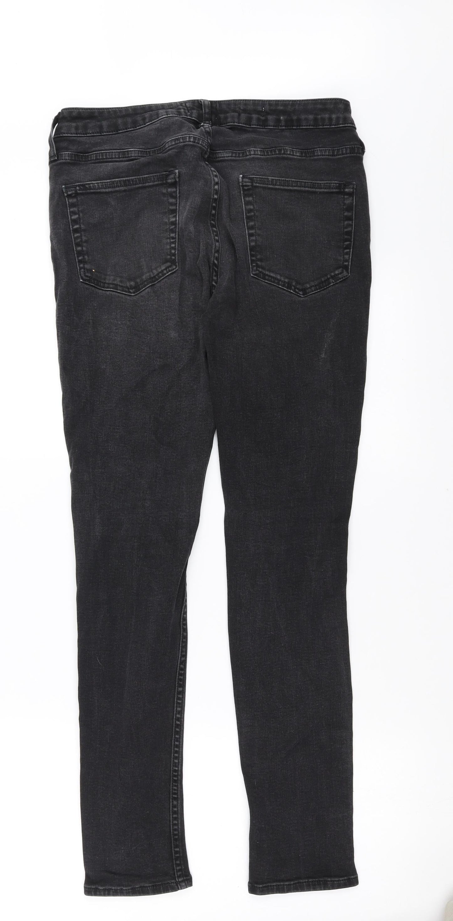 Womens UK Size 32 in Topman Extra-Slim Fit Skinny Grey Jeans