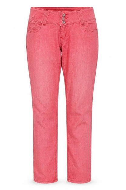 dele Womens Pink  Denim Straight Jeans Size 12 L31 in