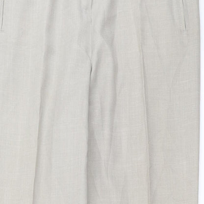 Womens UK Size 18 Preworn Regular Fit  Beige Trousers