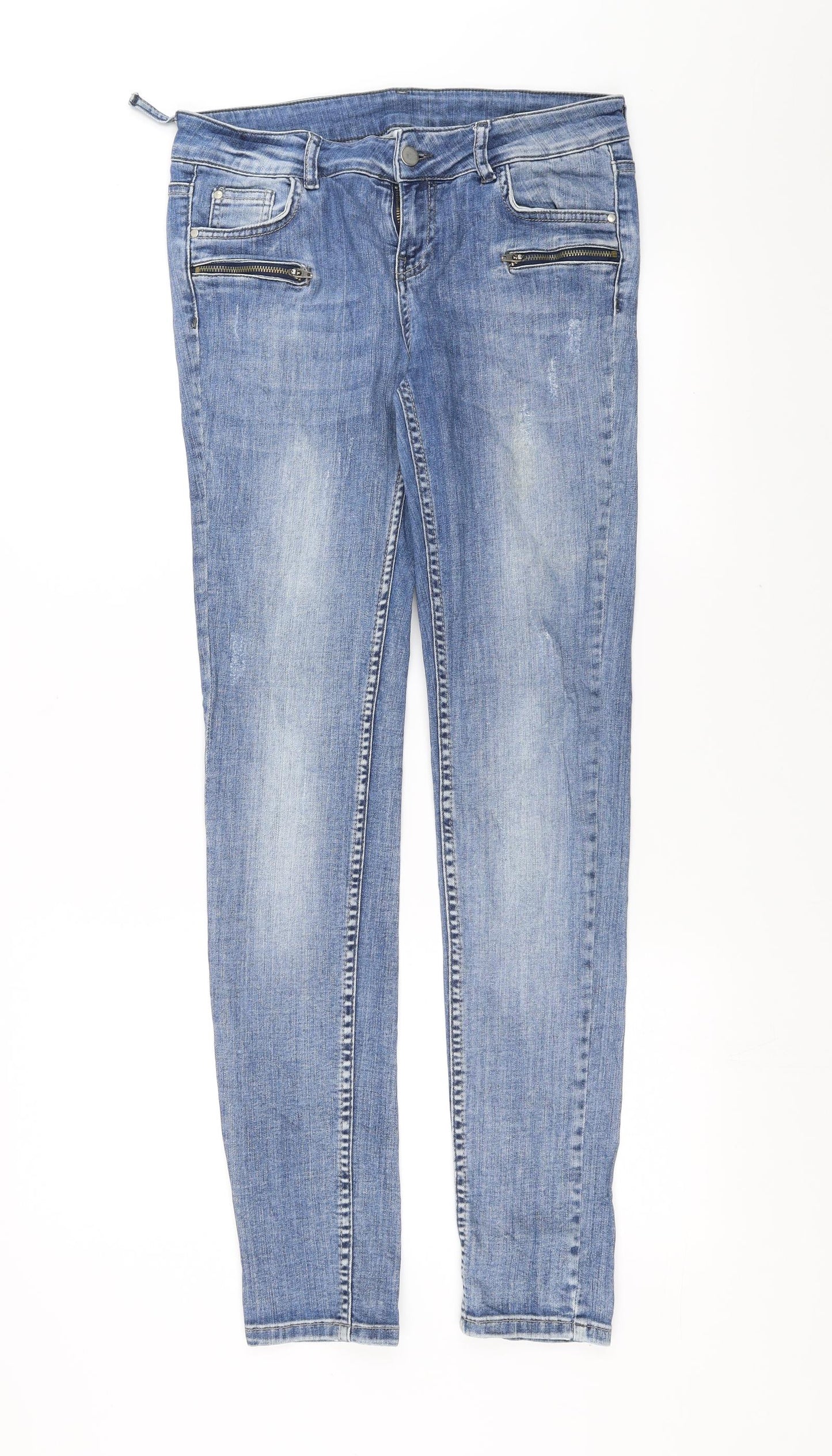 Sparkle Womens Blue  Denim Skinny Jeans Size 30 in L31 in