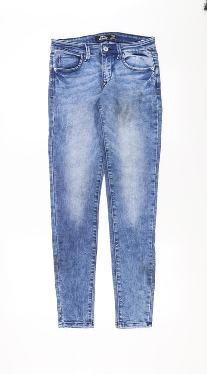 Womens UK Size 27 in FB Sister Extra-Slim Fit Skinny Blue Jeans