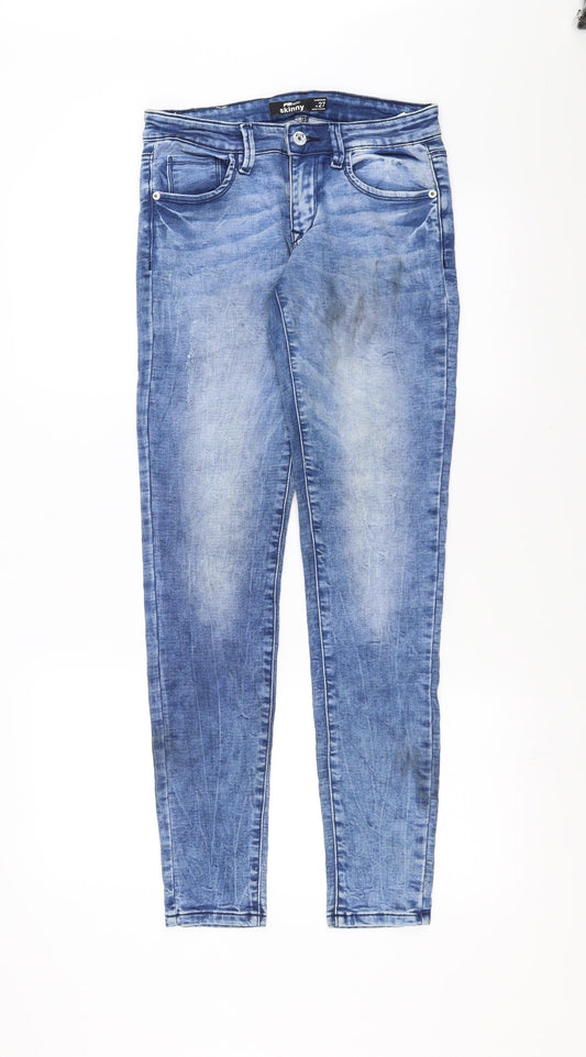 Womens UK Size 27 in FB Sister Extra-Slim Fit Skinny Blue Jeans