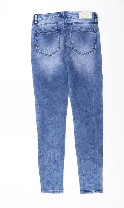 Womens UK Size 27 in FB Sister Extra-Slim Fit Skinny Blue Jeans