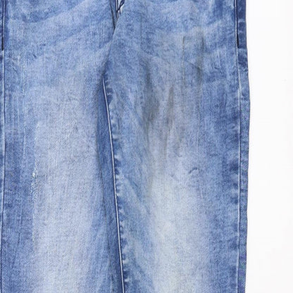 Womens UK Size 27 in FB Sister Extra-Slim Fit Skinny Blue Jeans