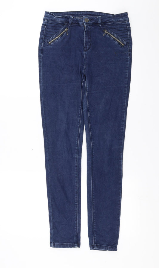George Womens Blue  Denim Skinny Jeans Size 10 L28 in