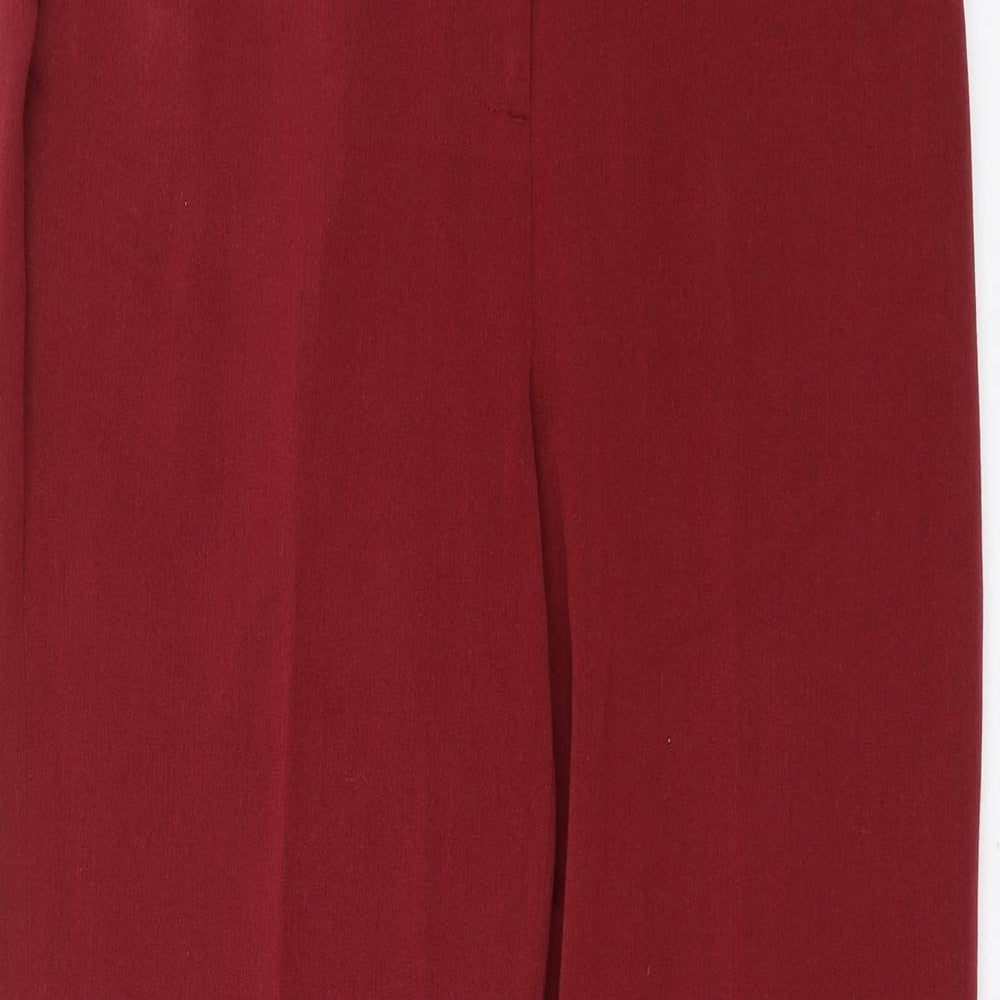 Womens UK Size 10 Oscar B Regular Fit  Red Trousers