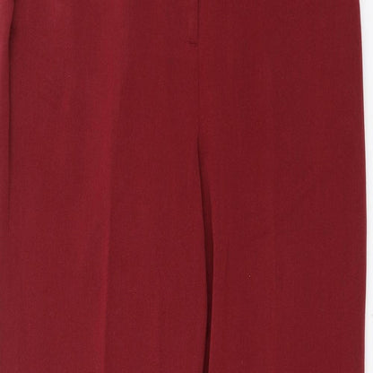 Womens UK Size 10 Oscar B Regular Fit  Red Trousers