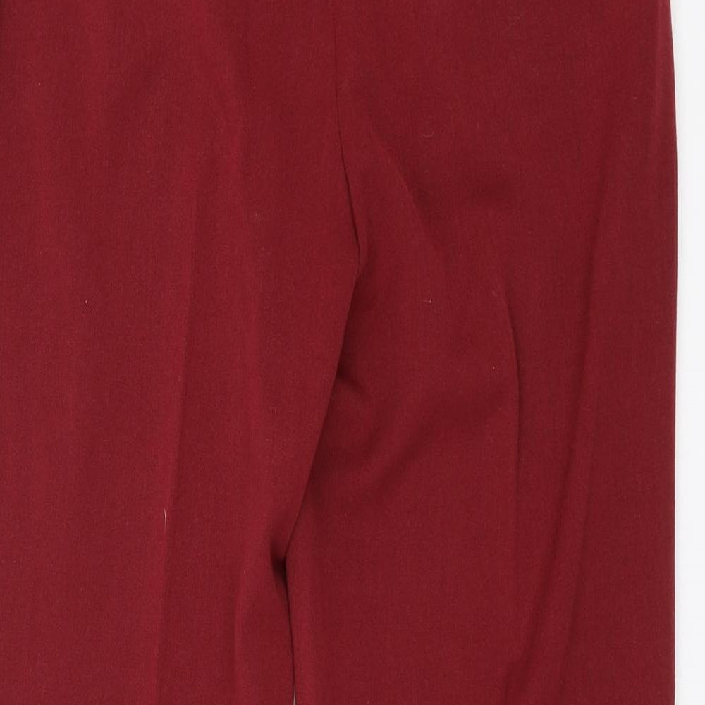 Womens UK Size 10 Oscar B Regular Fit  Red Trousers