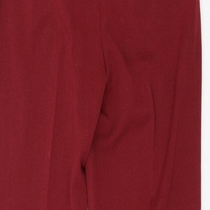 Womens UK Size 10 Oscar B Regular Fit  Red Trousers