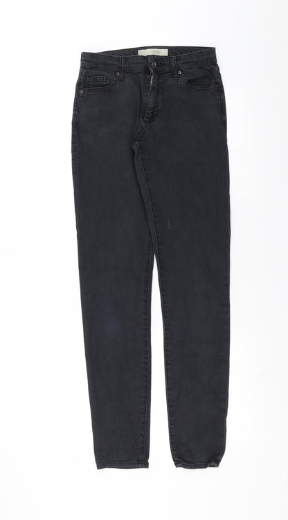Topshop Womens Black  Denim Skinny Jeans Size 26 in L30 in