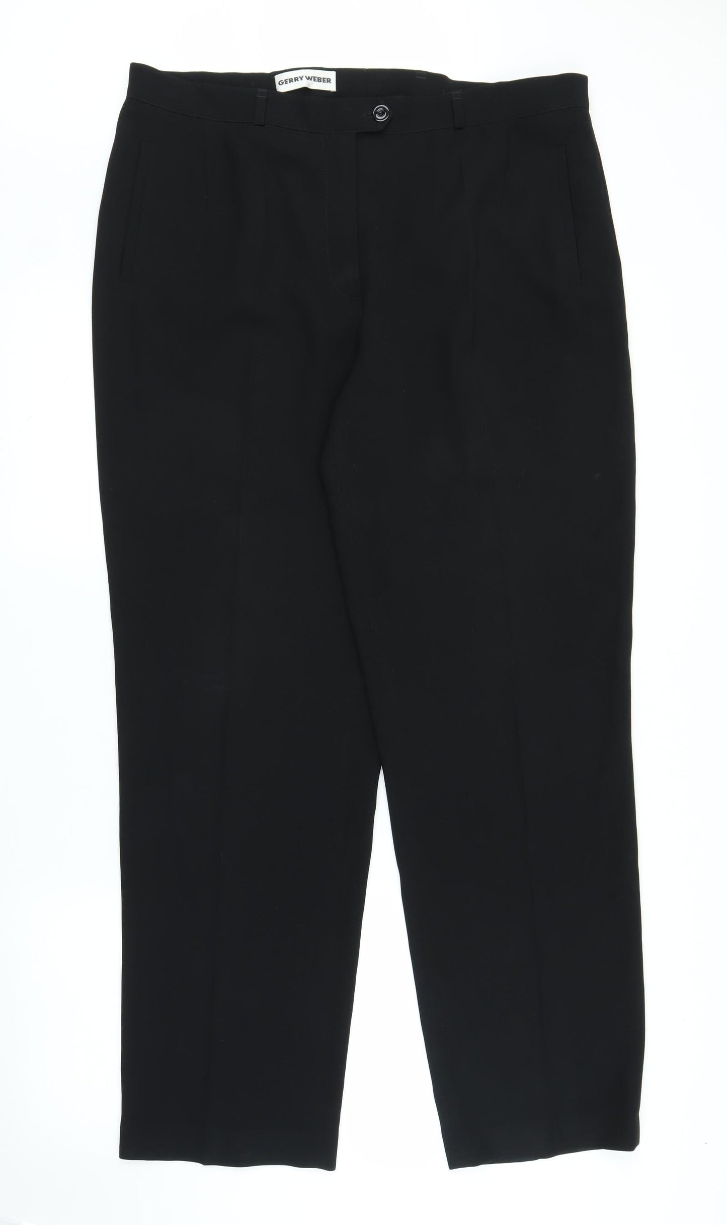 Womens UK Size 20 Gerry Weber Regular Fit  Black Trousers