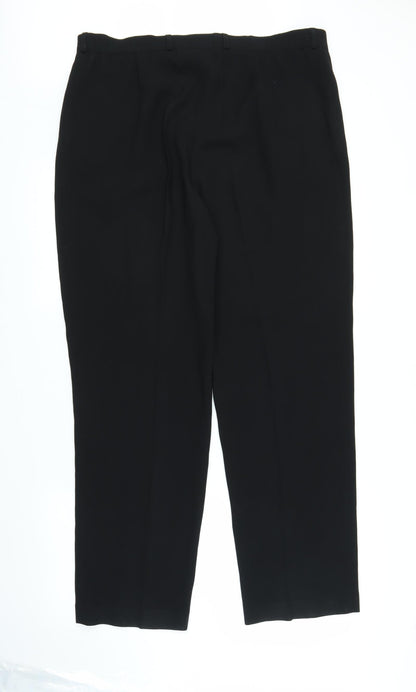 Womens UK Size 20 Gerry Weber Regular Fit  Black Trousers