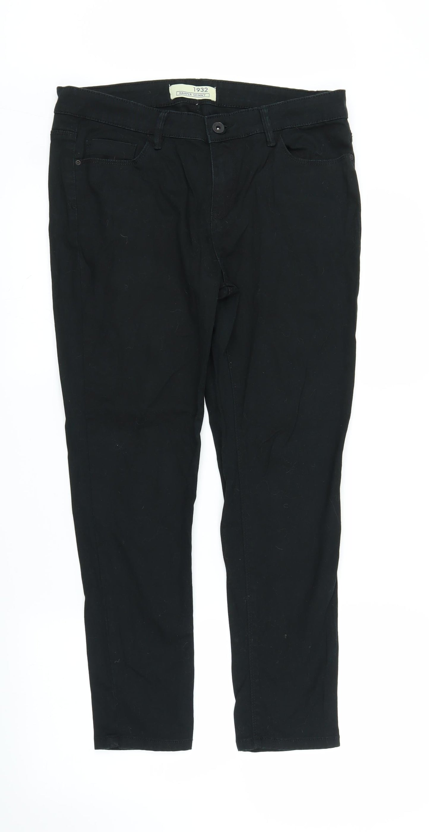 South Womens Black  Denim Skinny Jeans Size 14 L27 in