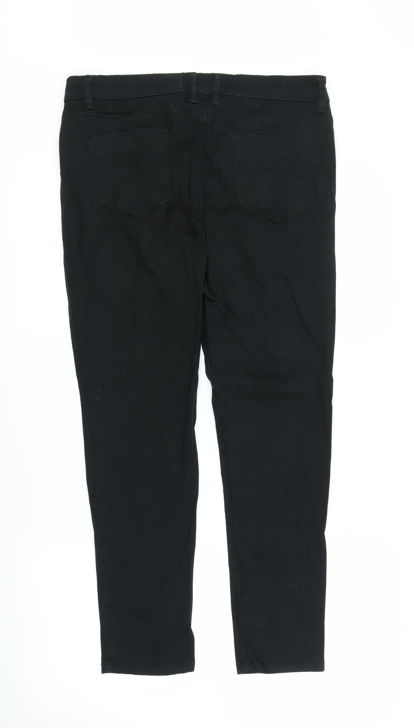 South Womens Black  Denim Skinny Jeans Size 14 L27 in