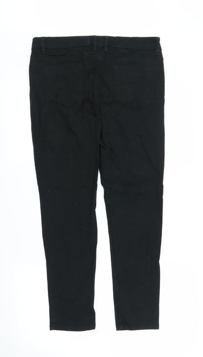 South Womens Black  Denim Skinny Jeans Size 14 L27 in