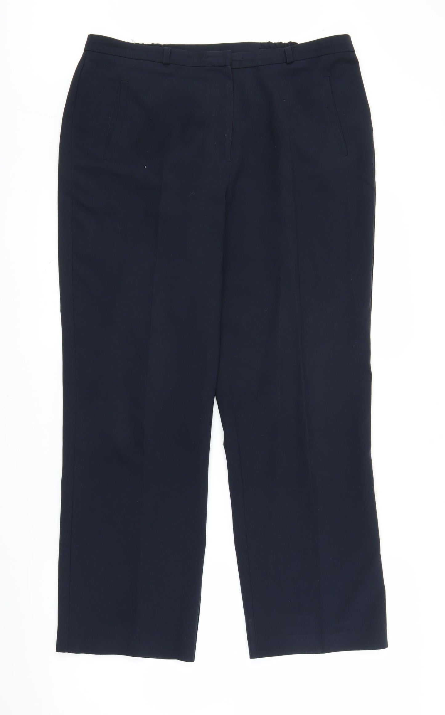 Womens UK Size 14 BHS Regular Fit  Black Trousers