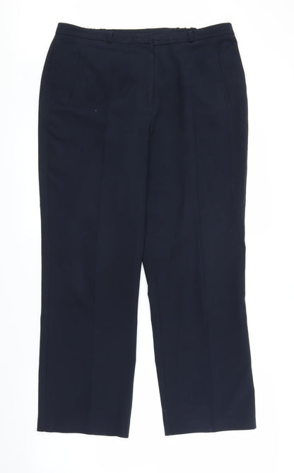 Womens UK Size 14 BHS Regular Fit  Black Trousers