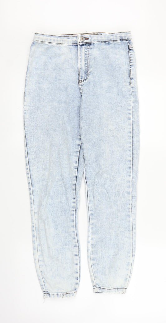 Primark Womens Blue  Denim Mom Jeans Size 10 L25 in