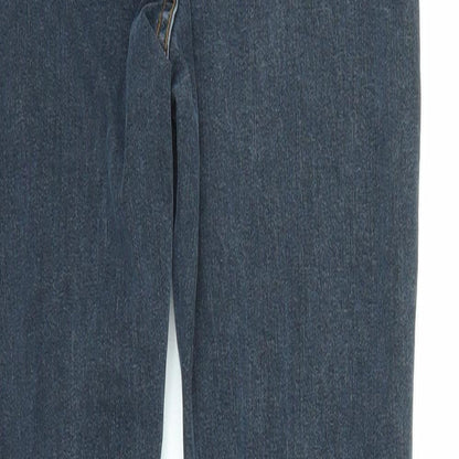 PRETTYLITTLETHING Womens Blue  Denim Skinny Jeans Size 10 L28 in
