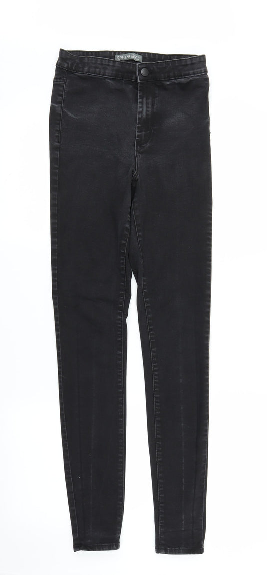 Primark Womens Black  Denim Skinny Jeans Size 10 L31 in