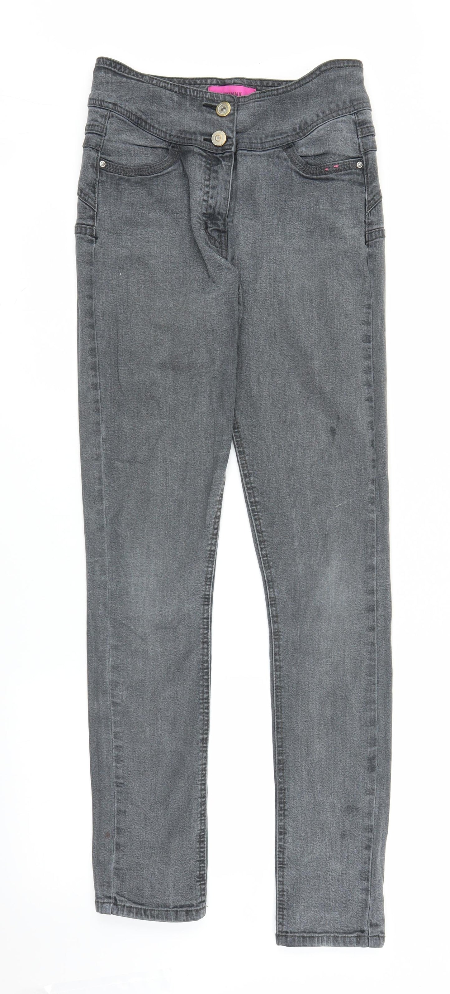 George Womens Grey  Denim Skinny Jeans Size 10 L31 in