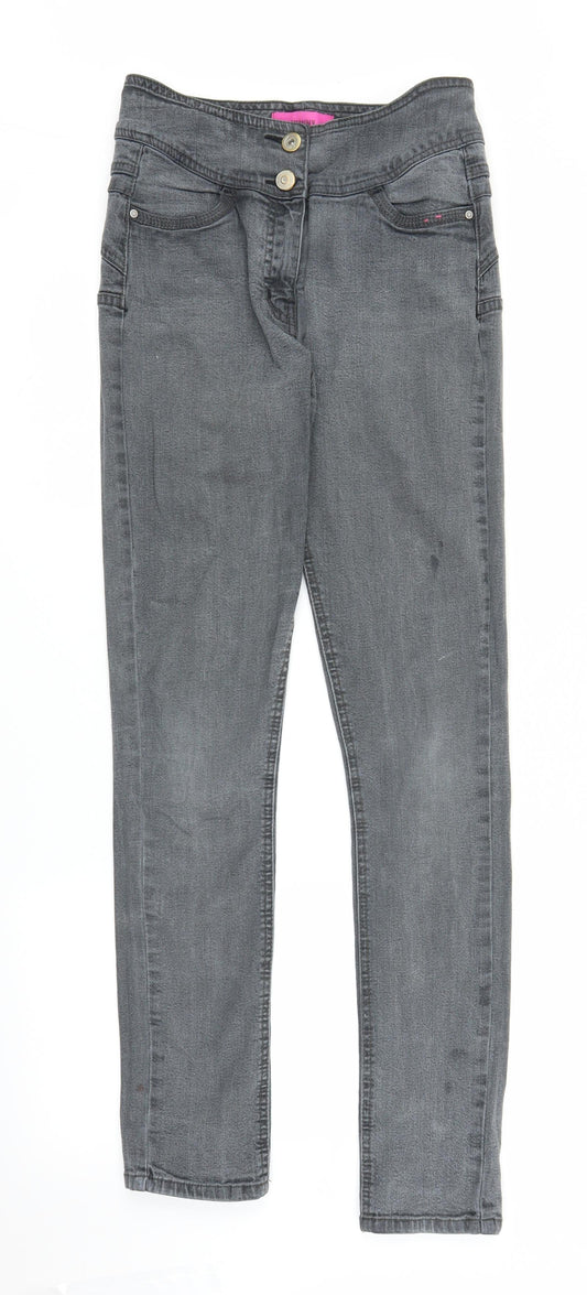 George Womens Grey  Denim Skinny Jeans Size 10 L31 in