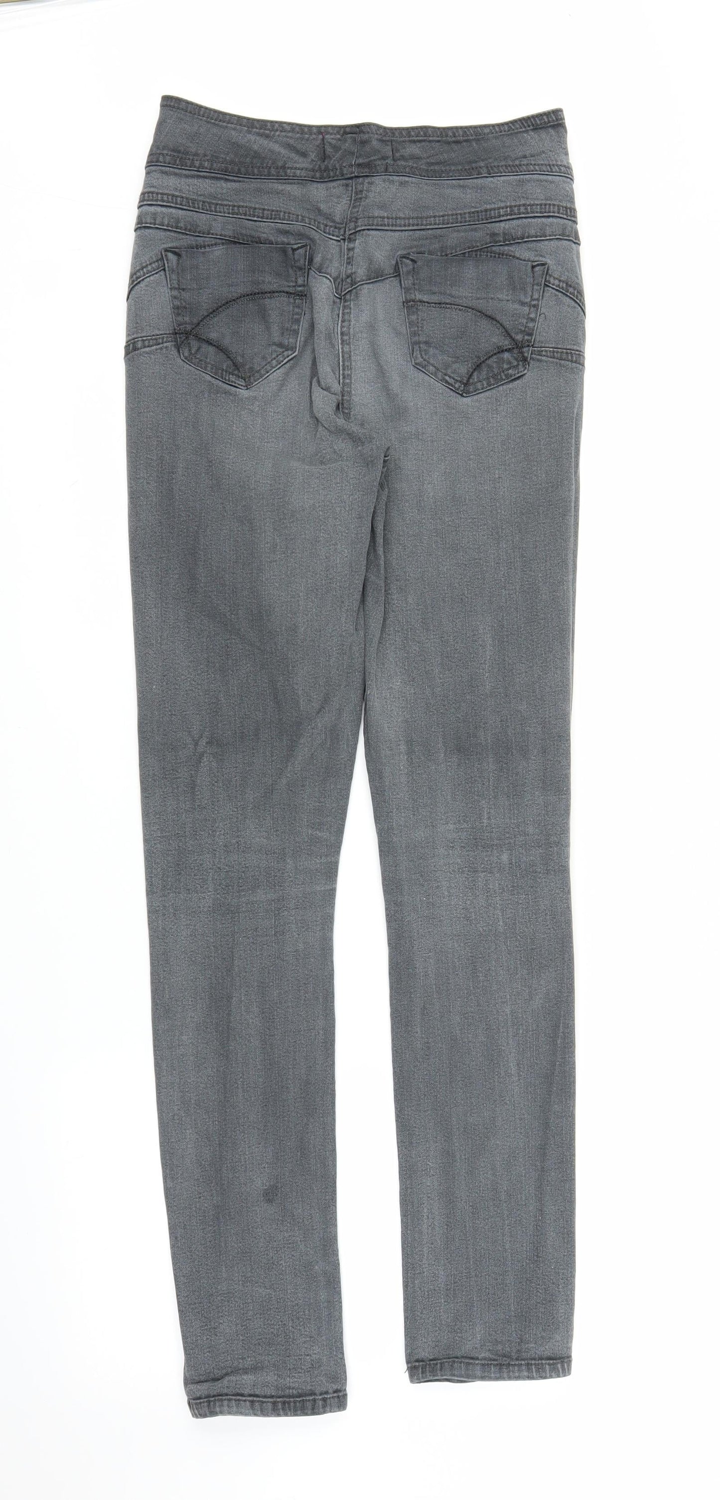 George Womens Grey  Denim Skinny Jeans Size 10 L31 in