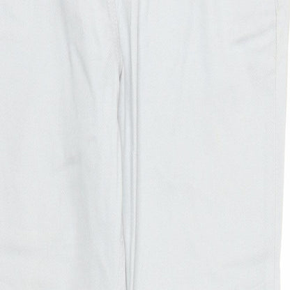 M&S Womens Grey  Denim Carpenter Trousers Size 12 L29 in