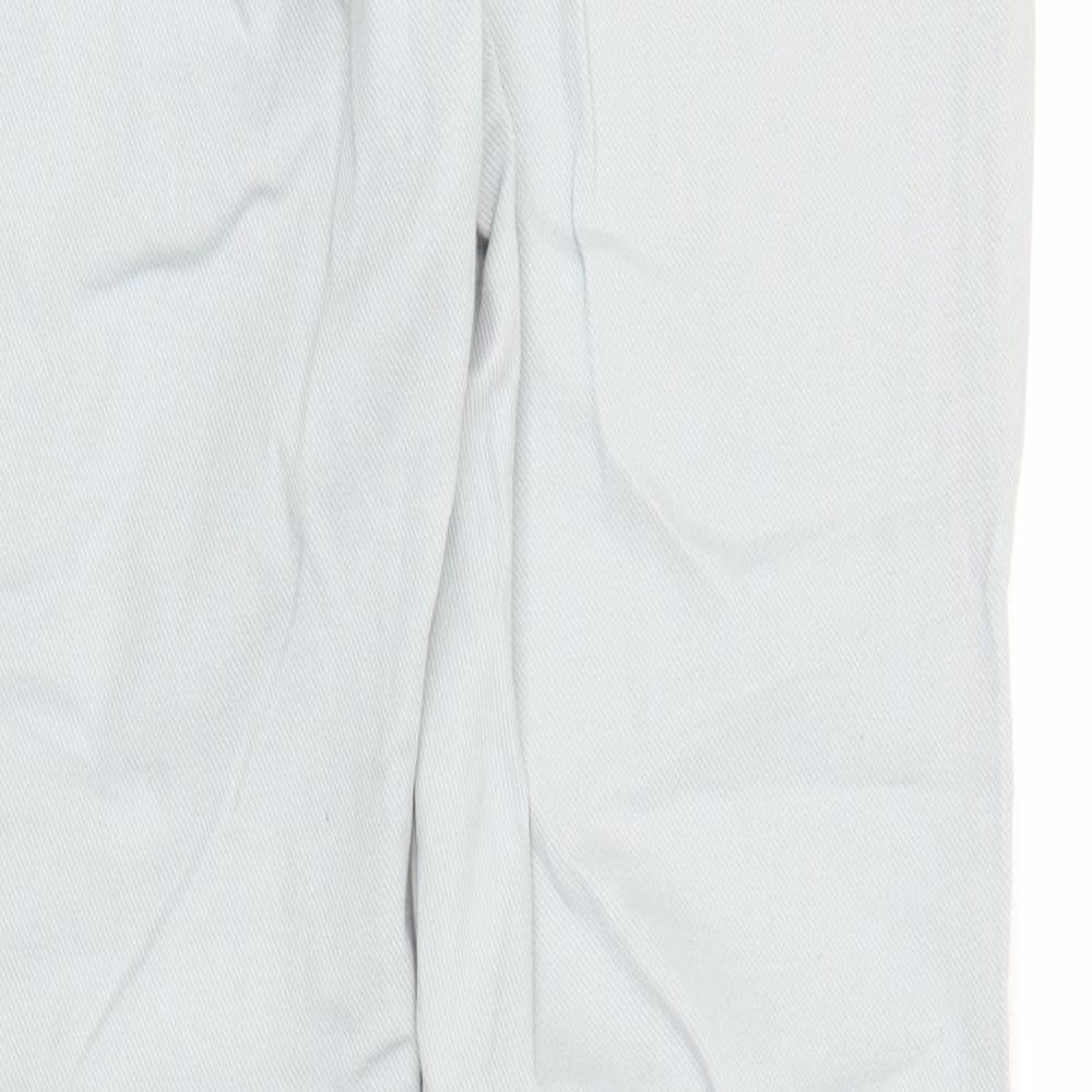 M&S Womens Grey  Denim Carpenter Trousers Size 12 L29 in