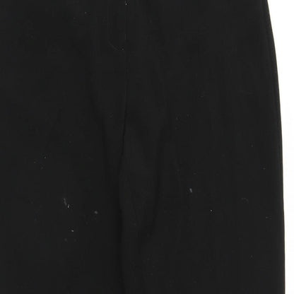 Mia Moda Womens Black   Trousers  Size 12 L25 in