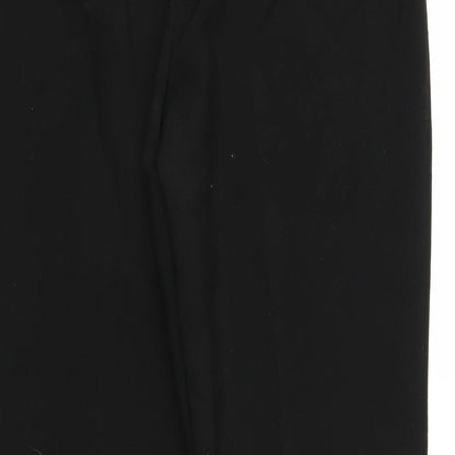 Mia Moda Womens Black   Trousers  Size 12 L25 in