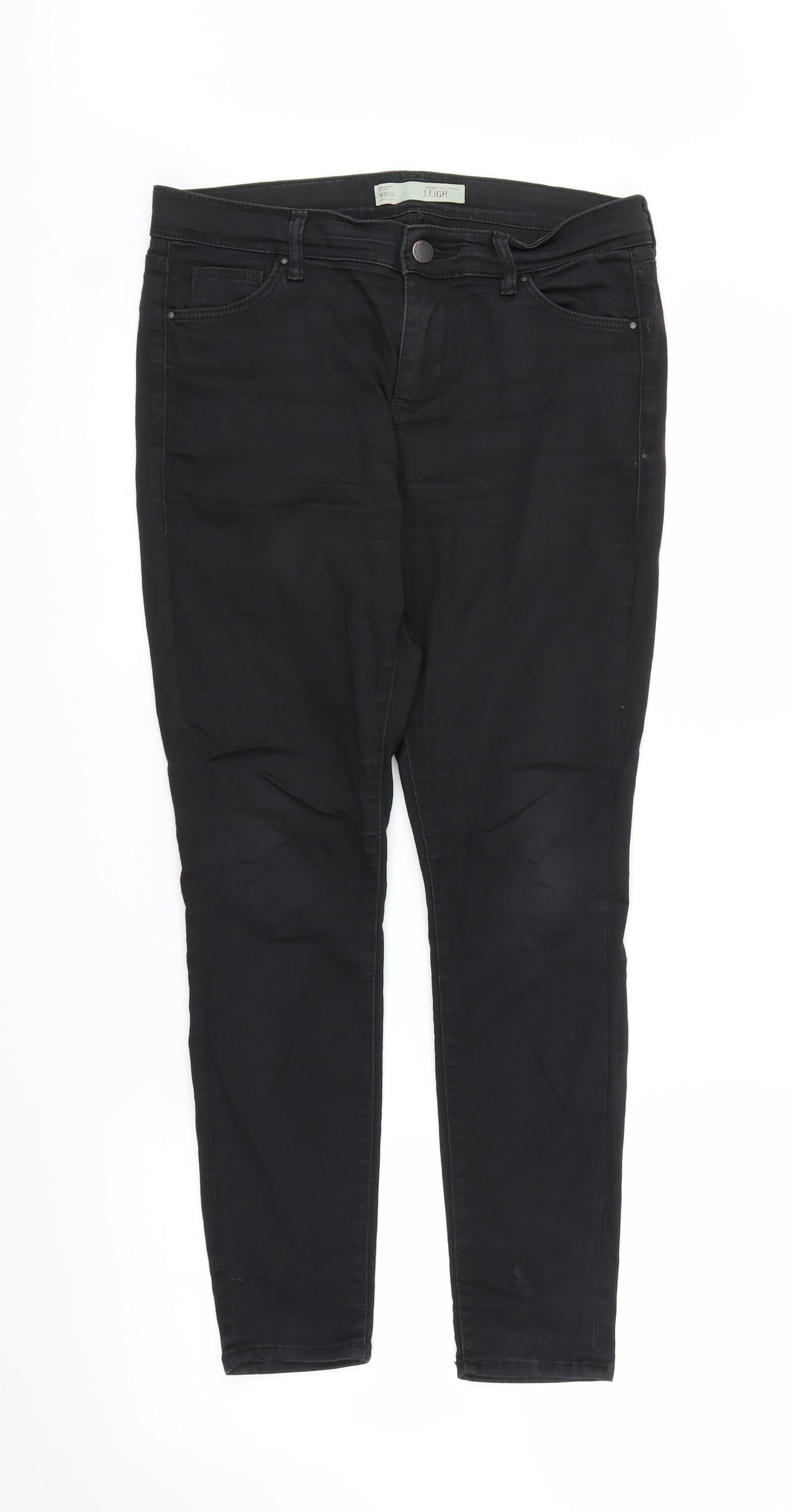 Topshop Womens Black  Denim Jegging Jeans Size 30 in L25 in